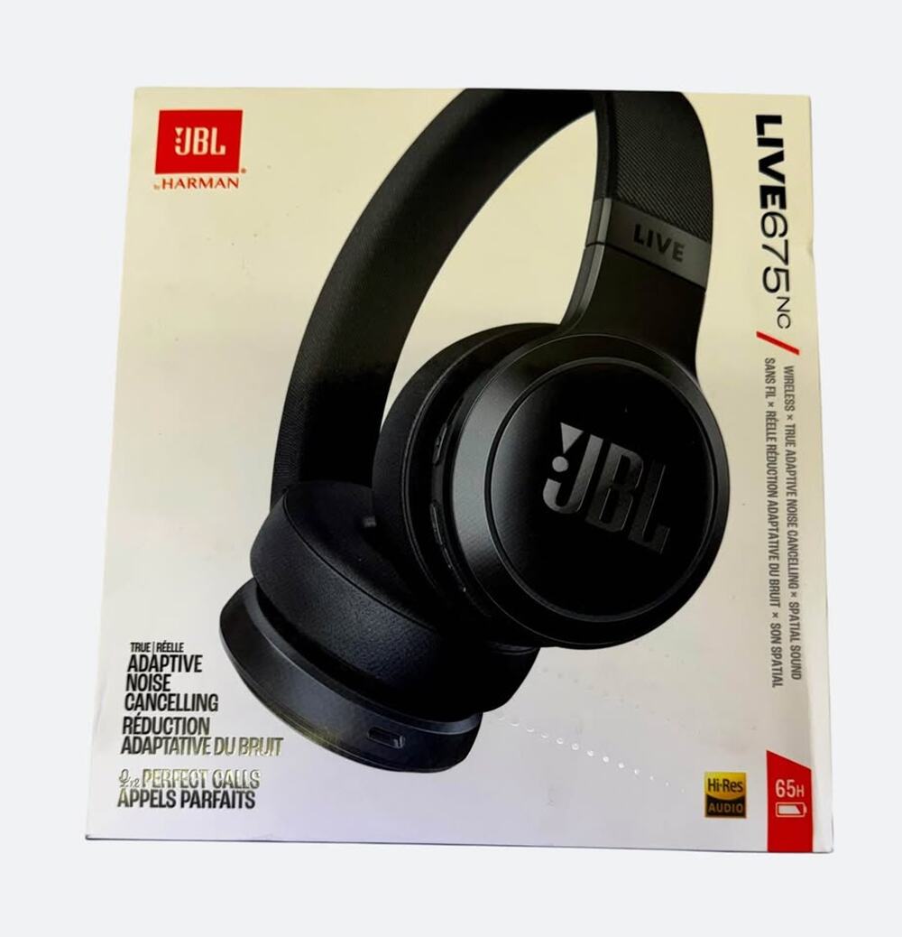 JBL Live 675NC Wireless Noise Cancelling Headphones Tested Working